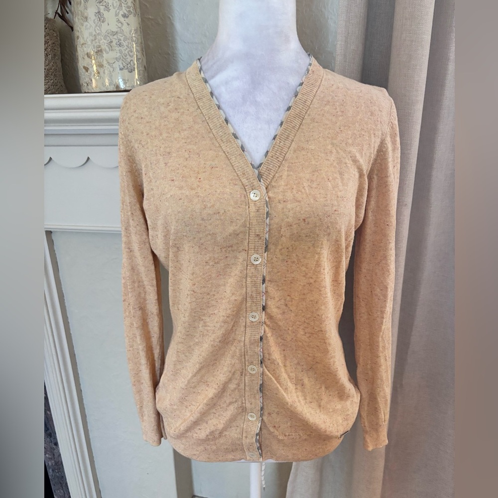 Barbour linen tartan cardigan woman’s 12